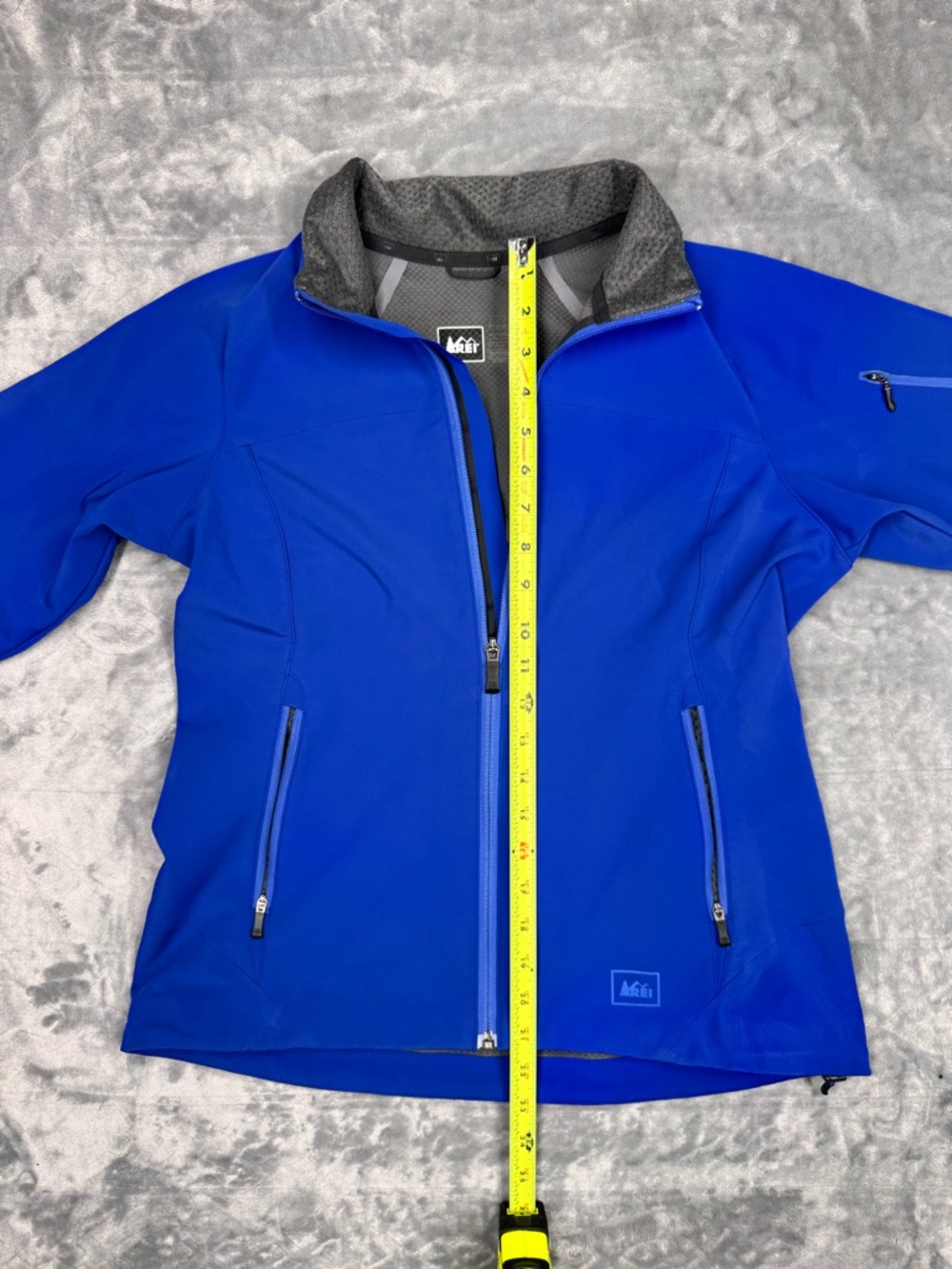 REI Women's Vibrant Soft Shell Blue Jacket - Picture 14 of 14